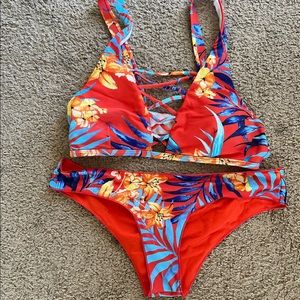 Rip curl orange bikini